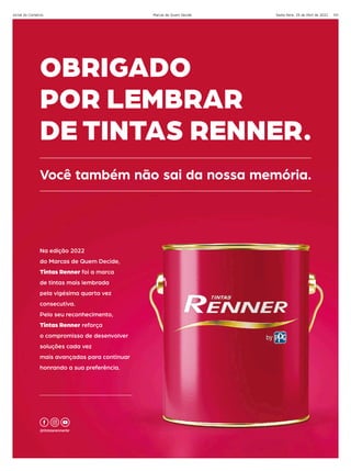 Sexta-feira, 29 de Abril de 2022
Jornal do Comércio Marcas de Quem Decide 101
 