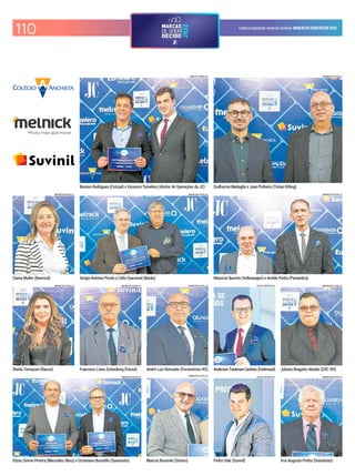 CadernoEspecialdoJornaldoComércio MARCASDEQUEMDECIDE2022
110
ANDRESSA PUFAL/JC
Guilherme Medaglia e Jean Pinheiro (Tintas Killing)
CARLOS CHAVES/JC
Benísio Rodrigues (Cotrijal) e Giovanni Tumelero (diretor de Operações do JC)
ANDRESSA PUFAL/JC
Claíse Muller (Banrisul)
ANDRESSA PUFAL/JC
Mauricio Barreto (Volkswagen) e Aroldo Pietta (Panambra)
ANDRESSA PUFAL/JC
Irno Augusto Pretto (Uniodonto)
Marcos Rovisnki (Simers)
ANDRESSA PUFAL/JC
Sheila Tomazoni (Racon)
ANDRESSA PUFAL/JC
Francisco Lineu Schardong (Farsul)
ANDRESSA PUFAL/JC
André Luiz Roncatto (Fecomércio-RS)
ANDRESSA PUFAL/JC
Juliano Bragatto Abadie (CRC-RS)
ANDRESSA PUFAL/JC
Sérgio Antônio Picolo e Célio Giacomel (Barão)
ANDRESSA PUFAL/JC
Elizeu Simon Pereira (Mercedes-Benz) e Octaviano Busnello (Savarauto)
LUCAS SAPORITI/JC
Anderson Trautman Cardoso (Federasul)
LUCAS SAPORITI/JC
Pedro Vale (Suvinil)
ANDRESSA PUFAL/JC
 