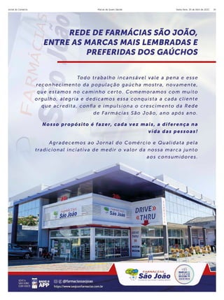 Sexta-feira, 29 de Abril de 2022
Jornal do Comércio Marcas de Quem Decide 61
 