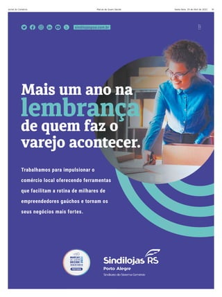 Sexta-feira, 29 de Abril de 2022
Jornal do Comércio Marcas de Quem Decide 91
 