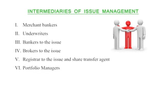 Issue management in Indian financial system