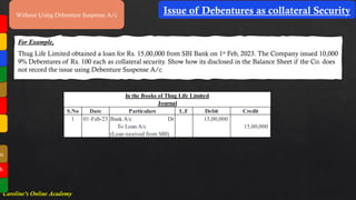 Issue of Debentures Final ppt as show.pptx