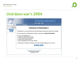 Und dann war‘s 2004




                      9
 