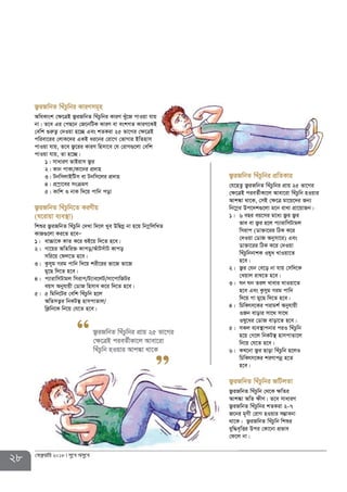 28 †deªæqvwi 2018 my‡L Amy‡L
R¡iRwbZ wLuPzwbi cÖvq 25 fv‡Mi
†ÿ‡ÎB cieZ©xKv‡j Avev‡iv
wLuPzwb nIqvi Avk¼v _v‡K
R¡iRwbZ wLuPzwbi cÖwZKvi
†h‡nZz R¡iRwbZ wLuPzwbi cÖvq 25 fv‡Mi
†ÿ‡ÎB cieZ©xKv‡j Avev‡iv wLuPzwb nIqvi
Avk¼v _v‡K, †mB †ÿ‡Î gv‡q‡`i Rb¨
wb‡¤œi Dc‡`k¸‡jv g‡b ivLv cÖv‡qvRb|
1| 6 eQi eq‡mi g‡a¨ R¡i R¡i
fve ev R¡i n‡j c¨vivwmUvgj
wmivc (Wv³v‡ii wVK K‡i
†`Iqv †WvR Abymv‡i) Ges
Wv³v‡ii wVK K‡i †`Iqv
wLuPzwbbvkK Ilya LvIqv‡Z
n‡e|
2| R¡i †hb †e‡o bv hvq †mw`‡K
†Lqvj ivL‡Z n‡e|
3| Nb Nb Zij Lvevi LvIqv‡Z
n‡e Ges Kzmyg Mig cvwb
w`‡q Mv gy‡Q w`‡Z n‡e|
4| wPwKrm‡Ki civgk© Abyhvqx
IRb evovi mv‡_ mv‡_
Ily‡ai †WvR evov‡Z n‡e|
5| mKj e¨e¯’vcbvi ciI wLuPzwb
n‡q †M‡j wbKU¯’ nvmcvZv‡j
wb‡q †h‡Z n‡e|
6| KL‡bv R¡i Qvov wLuPzwb n‡jI
wPwKrm‡Ki kiYvcbœ n‡Z
n‡e|
R¡iRwbZ wLuPzwbi RwUjZv
R¡iRwbZ wLuPzwb †_‡K ÿwZi
Avk¼v AwZ ÿxY| Z‡e mvaviY
R¡iRwbZ wLuPzwbi kZKiv 2-7
R‡bi g„Mx †ivM nIqvi m¤¢vebv
_v‡K| R¡iRwbZ wLuPzwb wkïi
eyw×e„wËi Dci †Kv‡bv cÖfve
†d‡j bv|
R¡iRwbZ wLuPzwbi KviYmg~n
AwaKvsk †ÿ‡ÎB R¡iRwbZ wLuPzwbi KviY Luy‡R cvIqv hvq
bv| Z‡e Gi †cQ‡b †R‡bwUK KviY ev eskMZ KviY‡KB
†ewk ¸iæZ¡ †`Iqv n‡”Q Ges kZKiv 25 fv‡Mi †ÿ‡ÎB
cwiev‡ii †jvK‡`i GKB ai‡bi †iv‡M †fvMvi BwZnvm
cvIqv hvq, Z‡e R¡‡ii KviY wnmv‡e †h †ivM¸‡jv †ewk
cvIqv hvq, Zv n‡”Q|
1| mvaviY fvBivm R¡i
2| Kvb cvKv/Kv‡bi cÖ`vn
3| UbwmjvBwUm ev Ubwm‡ji cÖ`vn
4| cÖ¯ªv‡ei msµgY
5| Kvwk I bvK w`‡q cvwb cov
R¡iRwbZ wLuPzwb‡Z KiYxq
(N‡ivqv e¨e¯’v)
wkïi R¡iRwbZ wLuPzwb †`Lv w`‡j Lye DwØMœ bv n‡q wb¤œwjwLZ
KvR¸‡jv Ki‡Z n‡eÑ
1| ev”Pv‡K KvZ K‡i ïB‡q w`‡Z n‡e|
2| Mv‡qi AwZwi³ Kvco/AuvUmuvU Kvco
mwi‡q †dj‡Z n‡e|
3| Kzmyg Mig cvwb w`‡q kix‡ii fv‡R fv‡R
gy‡Q w`‡Z n‡e|
4| c¨vivwmUvgj wmivc/U¨ve‡jU/mv‡cvwRUi
eqm Abyhvqx †WvR wnmve K‡i w`‡Z n‡e|
5| 5 wgwb‡Ui †ewk wLuPzwb n‡j
AwZmZ¡i wbKU¯’ nvmcvZvj/
wK¬wb‡K wb‡q †h‡Z n‡e|
 