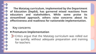 Addressing Key Issues and Concerns in Curriculum Development and ...
