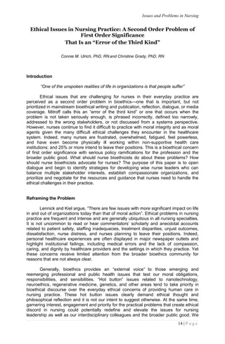 Issues and problems in nursing | PDF