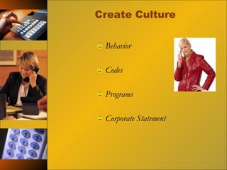 Create Culture Behavior Codes Programs Corporate Statement 