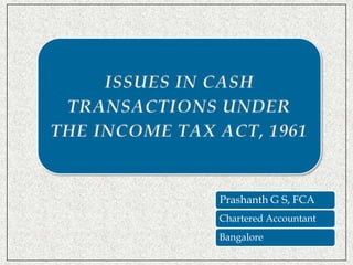Prashanth G S, FCA 
Chartered Accountant 
Bangalore 
 