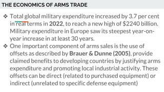 ISSUES IN DEVELOPMENT_ MILITARY_ GLOBAL ARMS INDUSTRY AND ARM TRADE __.pptx