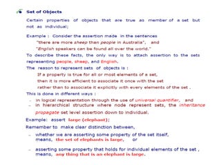 Issues in knowledge representation