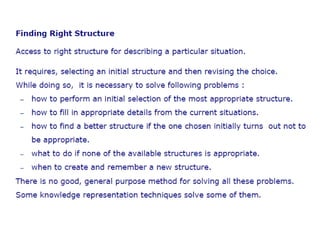 Issues in knowledge representation