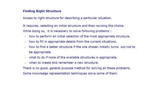 Issues in Knowledge representation for students