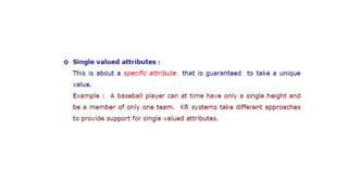 Issues in Knowledge representation for students