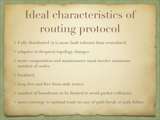 Issues in routing protocol | PDF
