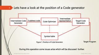 Issues in the Design of a Code Generator.pptx