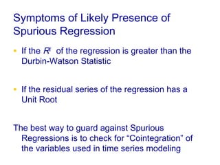 Issues in time series econometrics | PPS