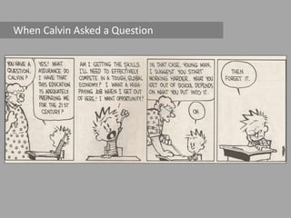 When Calvin Asked a Question
 