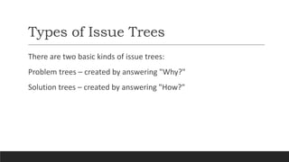 Issue Tree - Problem Solving Technique .pptx