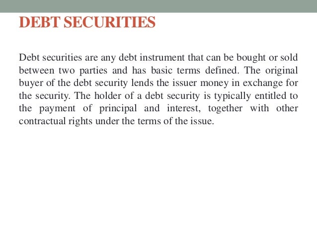 issuing securities procedure and regulations