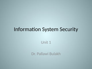Information system security Unit 1.pptx