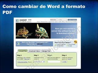 Como cambiar de Word a formato PDF 
