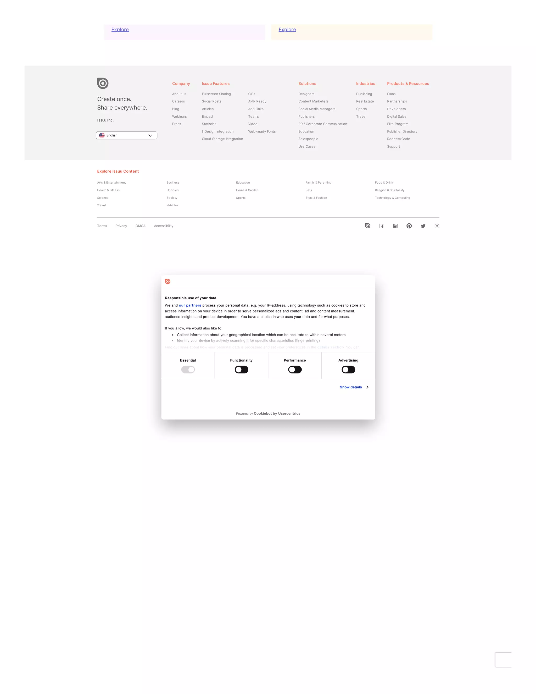 Createonce.
Shareeverywhere.
IssuuInc.
Company
Aboutus
Careers
Blog
Webinars
Press
IssuuFeatures
FullscreenSharing
SocialPosts
Articles
Embed
Statistics
InDesignIntegration
Cloud Storage Integration
GIFs
AMPReady
Add Links
Teams
Video
Web-ready Fonts
Solutions
Designers
ContentMarketers
SocialMediaManagers
Publishers
PR/Corporate Communication
Education
Salespeople
Use Cases
Industries
Publishing
RealEstate
Sports
Travel
Products&Resources
Plans
Partnerships
Developers
DigitalSales
Elite Program
PublisherDirectory
RedeemCode
Support
ExploreIssuuContent
Arts &Entertainment Business Education Family&Parenting Food&Drink
Health&Fitness Hobbies Home &Garden Pets Religion&Spirituality
Science Society Sports Style &Fashion Technology&Computing
Travel Vehicles
Terms Privacy DMCA Accessibility
Explore Explore
English
Essential Functionality Performance Advertising
Show details
Responsible use of your data
We and our partners process your personal data, e.g. your IP-address, using technology such as cookies to store and
access information on your device in order to serve personalized ads and content, ad and content measurement,
audience insights and product development. You have a choice in who uses your data and for what purposes.
If you allow, we would also like to:
Collect information about your geographical location which can be accurate to within several meters
Identify your device by actively scanning it for specific characteristics (fingerprinting)
Find out more about how your personal data is processed and set your preferences in the details section. You can
Powered by Cookiebot by Usercentrics
 