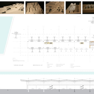 VIRGIN SOLAIR BROOKLYN, NY
1. BNY OFFICES
2. VIRGIN SOLAIR HEADQUARTERS
3. SHARED OFFICES
4. ATRIUM
P
1
2
3
4
ABCDEG FHIJKLMNOP
46'-77
16"
7'-5 3
4"
68'-11 9
16"
8'-10 9
16 "
89'-2 3
16 "
251'-105
8"
102'-01116 " 47'-10" 72'-6 1
4" 29'-5 11
16 "
92'-7 3
16" 159'-41516"
35'-1112"22'-4 3
8"34'-314"
LEVEL 2 1'-0"= 1/32"
1 5 10 50 100
VIRGIN SOLAIR
1 5 10 50 1
136'-0" 2'-0" 136'-0"2'-0"68'-0" 2'-0" 136'-0" 2'-0" 136'-0" 2'-0"
SITE PLAN
VIRGIN SOLAIR BROOKLYN, NY
LEVEL 1
1. CHECK-IN/ TICKET BOOTH
2. SECURITY
3. DEPARTURE LOUNGE
5. VIRGIN SOLAIR CHARTER CLUB LOUNGE
6. VIRGIN SOLAIR GRILL AND BAR
7. PRIVATE JET ACCESS
8. STAFF FACILITY
9. HANGAR
10. VIRGIN SOLAIR FLIGHT ASSOCIATION OFFICE
11. REPAIR SHOP4. BAGGAGE
11
1 5 10 50 100
LMNOP
9
15
 