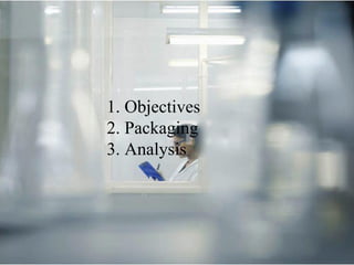 1. Objectives
2. Packaging
3. Analysis




                HC /12.07
 