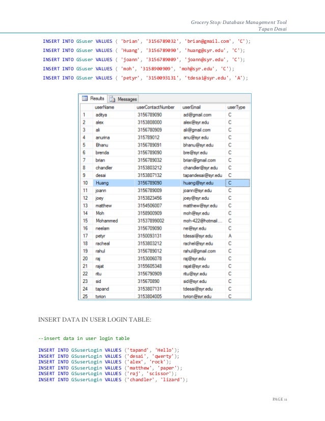 Grocery Station- Database Management System Project