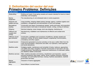 2. Delimitación del sector del mar 
Primeiro Problema: Definições 
 
