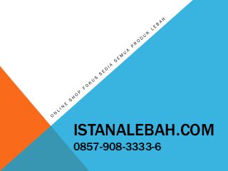 ISTANALEBAH.COM
0857-908-3333-6
 
