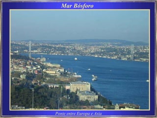 Ponte entre Europa e Asia Mar Bósforo  