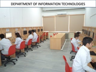 DEPARTMENT OF INFORMATION TECHNOLOGIESDEPARTMENT OF INFORMATION TECHNOLOGIES
 