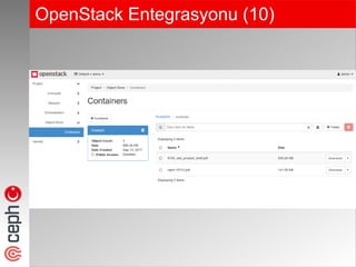 OpenStack Entegrasyonu (10)
 