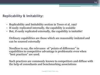 Imitability Towards an Entrepreneurial (Dynamic) Capabilities Theory of the ...