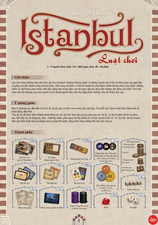 Hướng dẫn chơi Istanbul Boardgame