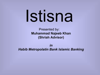 Istisna ,[object Object]