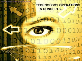TECHNOLOGY OPERATIONS & CONCEPTS 