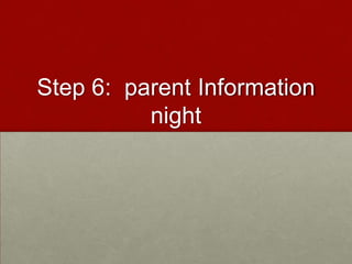 Step 1:  Survey students