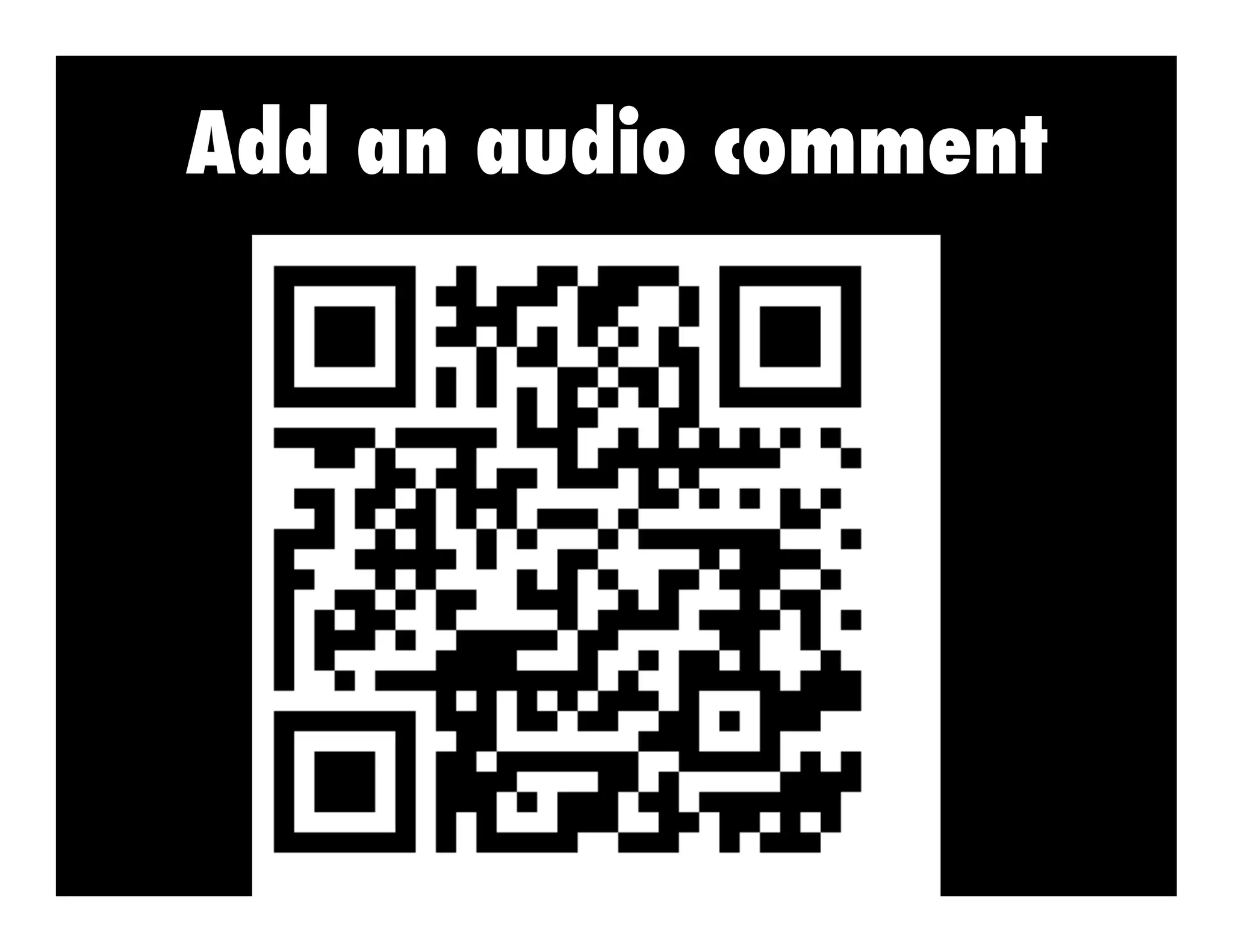 Add an audio comment
 