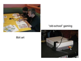 “ old-school” gaming 8bit art  