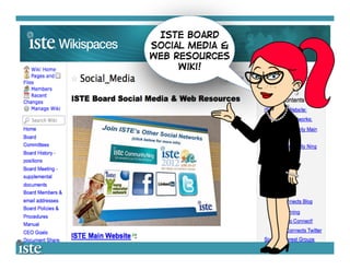 ISTE Board
Social Media &
WEb Resources
     Wiki!
 
