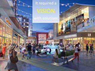 It required a
VISION
with solutions
 