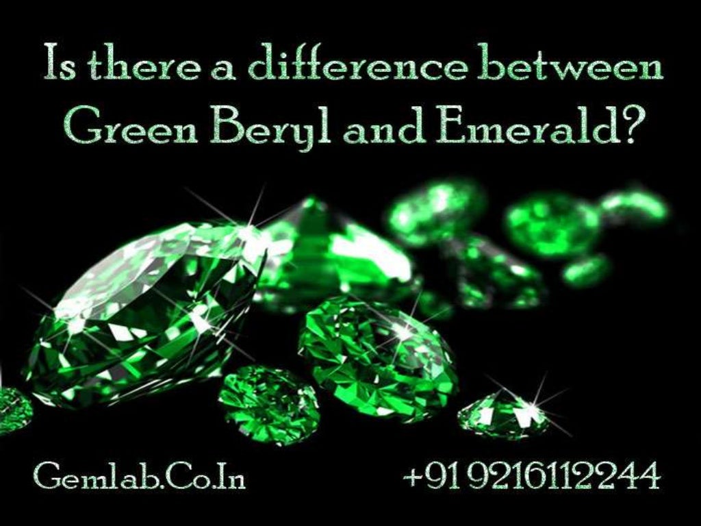 Is there a Difference between Green Beryl and Emerald?
