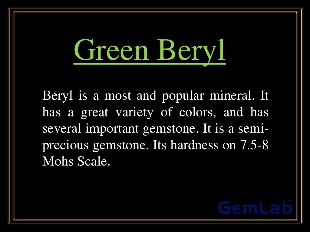 Is there a Difference between Green Beryl and Emerald?