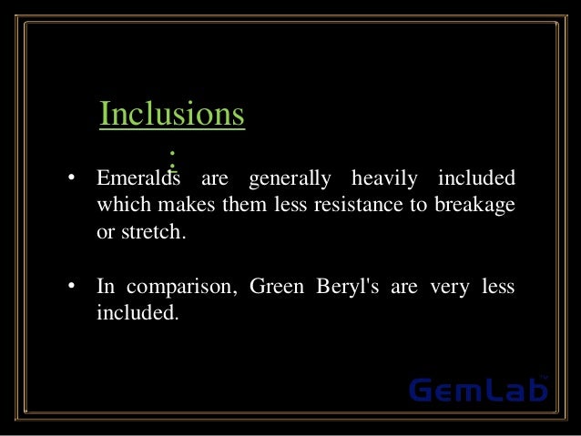 Is there a Difference between Green Beryl and Emerald?