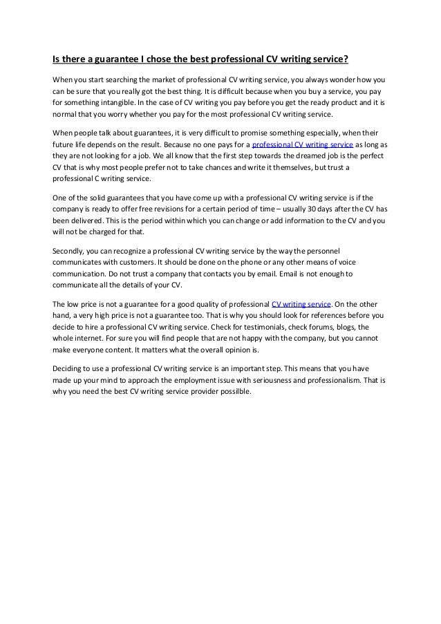 Cv writing service us best