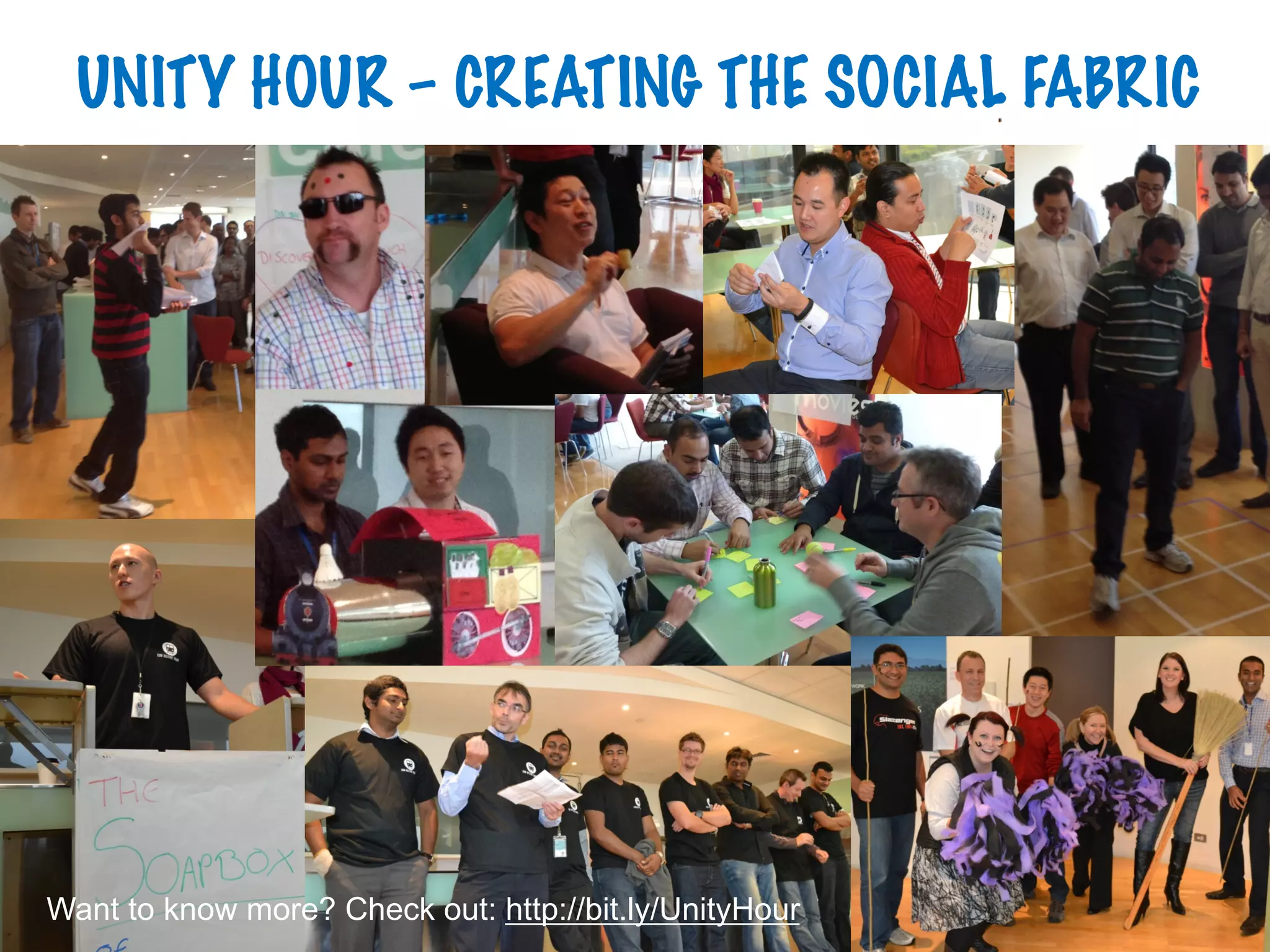 @PrettyAgile @AgileCanuck #Agile2019
UNITY HOUR – CREATING THE SOCIAL FABRIC
47
Want to know more? Check out: http://bit.ly/UnityHour
 