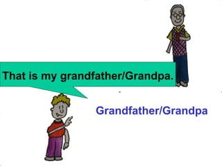 That is my grandfather/Grandpa.


                Grandfather/Grandpa
 