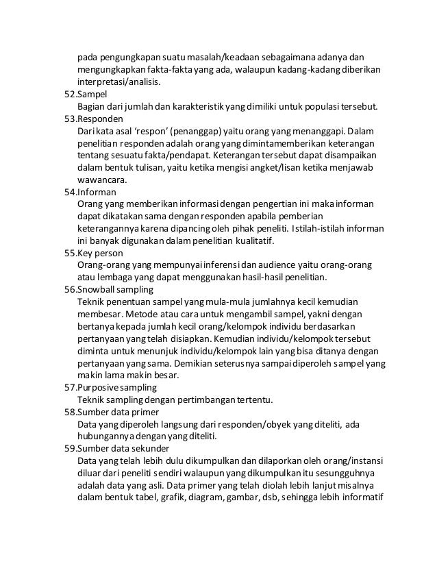 Istilah dalam penelitian